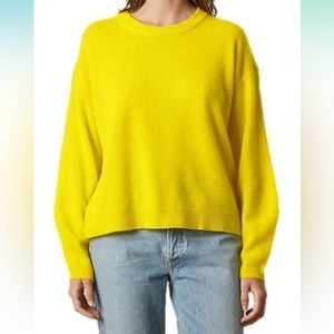 Velvet by Graham and Spencer bright yellow sweater